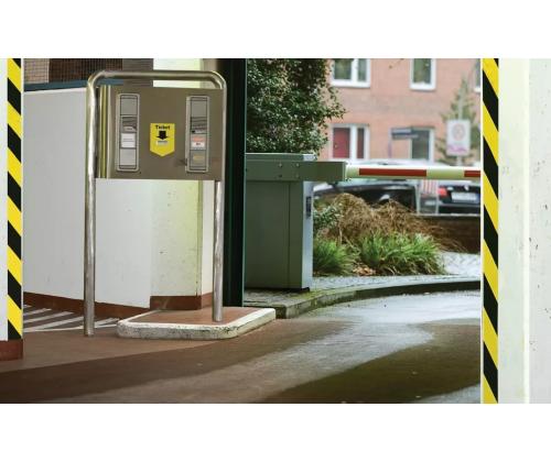 Teippi/vaarateippi TESA 50mm x 66m kelta-musta