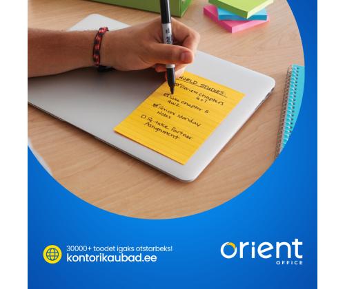 Viestilaput 76x76 Post-it 654 neonkeltainen