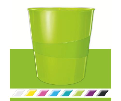 Paperikori 15L Leitz WOW vihreä