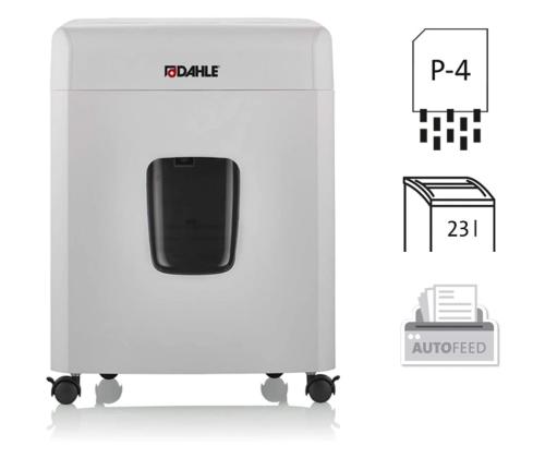 Paperinsilppuri DAHLE ShredMATIC 90 automaattinen syöttö 10/90 arkkia 4x12mm P4 23L