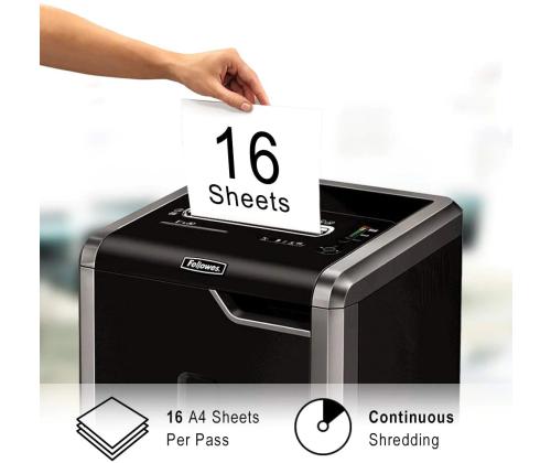 Silppuri ristiinleikkaava Fellowes 225Mi 12 arkkia turvataso 5