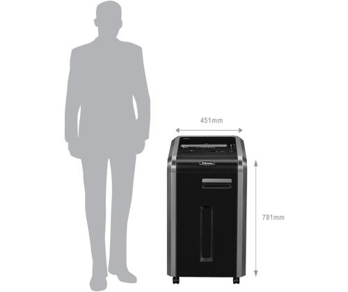 Silppuri ristiinleikkaava Fellowes 225Mi 12 arkkia turvataso 5