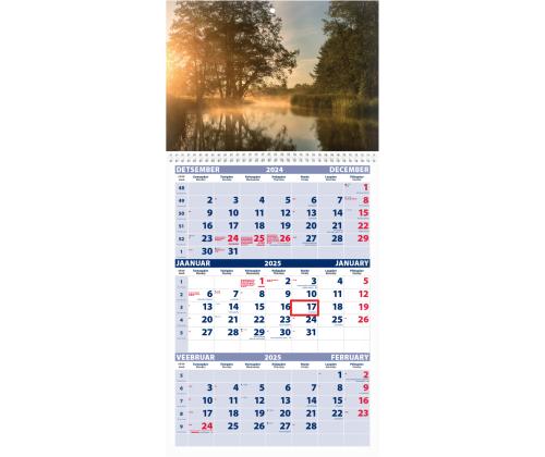 Seinäkalenteri TRIO, avoin koko 297x630mm (PICT No 6) 00321/40224