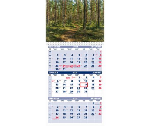 Seinäkalenteri TRIO, avoin koko 297x630mm (KUVA nro 8) 00321/40226