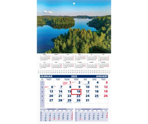 Seinäkalenteri UNO, avoin koko 297x425mm (PILT nro 2) 00320/40204