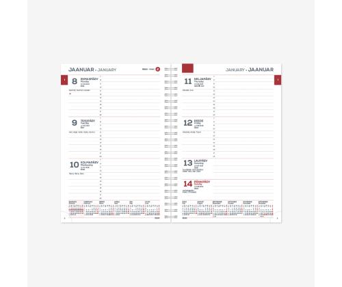 Kalenterin sisältö MINISTER SpirEx Viikko H 2912731000