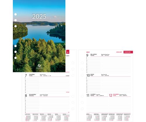 Kalenterityyny Manager A5 SÄDAL vaakasuora (70mm) Sulemees 00703