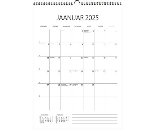 Seinäkalenteri "Memocalender" 297x420 kierresidottu, ripustuslenkillä 00329