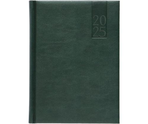 Kehyskalenteri DAY A5, kovakantinen, keinonahkainen (VIHREÄ) 00034/40025