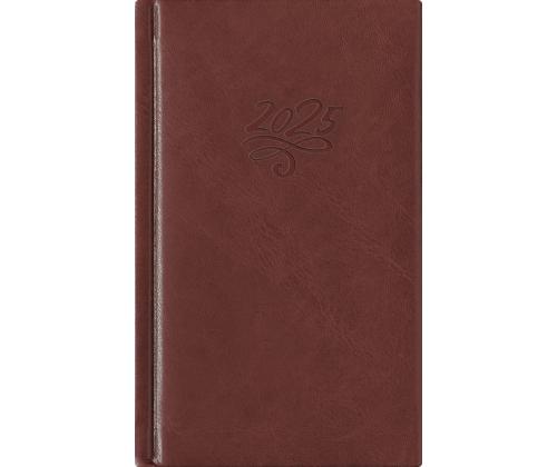Kehyskalenteri NÄDAL B6, kovakantinen, FASHION-kannet (PRUUN) 00265/40360