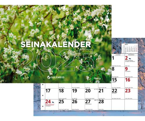 Seinäkalenteri, tavallinen B5, nidottu 00331