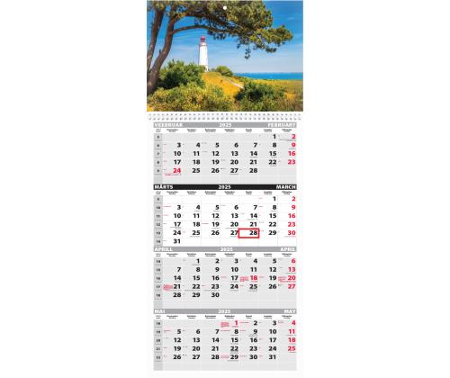 Seinäkalenteri QUATTRO, avoin koko 297x760mm (PILT nro 10) 00322/40498