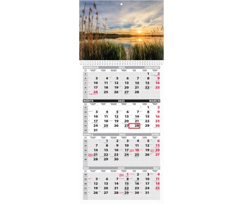 Seinäkalenteri QUATTRO, avoin koko 297x760mm (PICT No 12) 00322/40717