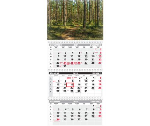 Seinäkalenteri TRIO EXTRA, avoin koko 297x640mm (KUVA 8) 00319/40512
