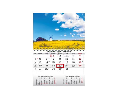 Pellavakalenteri MONO viro-englanti nro.7 2911050007 2911050007