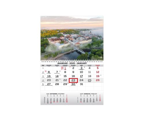 Pellavakalenteri MONO viroksi-englanniksi nro 19 2911050019 2911050019