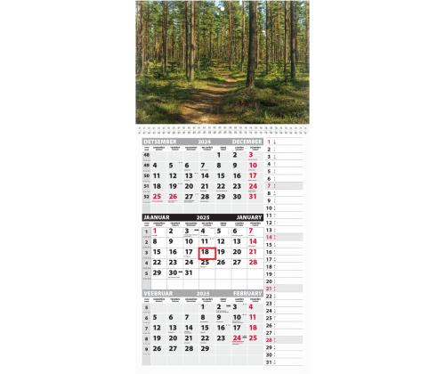 Seinäkalenteri TRIO MEMO, avoin koko 297x630mm (PILT nro 8) 00372/40320
