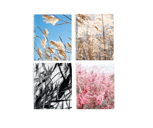 Kansio niitissä A5 BRADLEY ruudulliset muovikannet 80 sivua