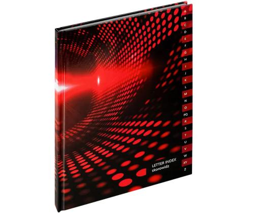 Toimiston muistikirja A4 ruudullinen kovakantinen aakkosilla 96 sivua