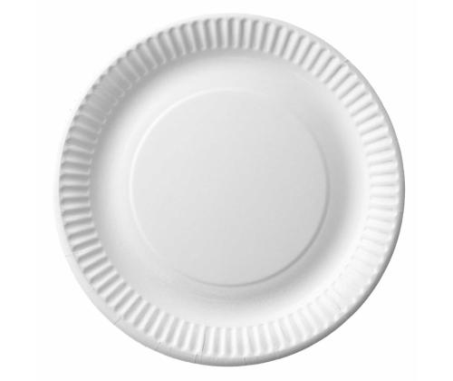 Pahvilautanen 15 cm valkoinen 100 kpl pakkauksessa