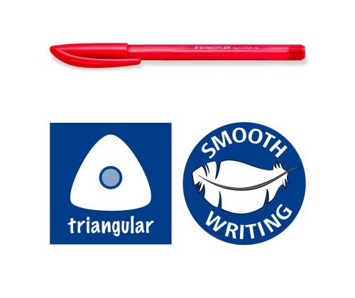 Kuulakärkikynä korkilla STAEDTLER Ball 4320 M/1.0mm 10 värin setti