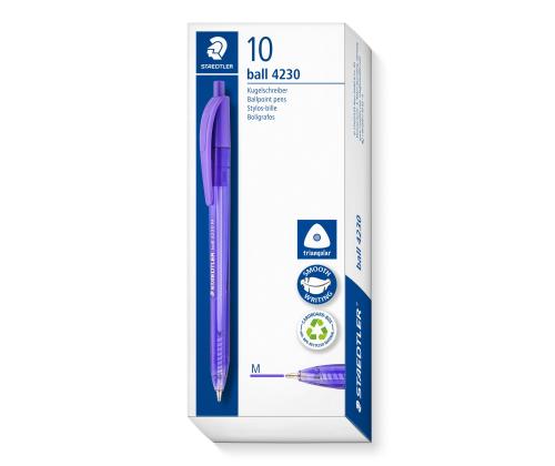 Ручка шариковая механическая STAEDTLER 4230 M/1.0mm фиолетовая