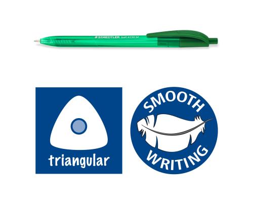 Kuulakärkikynä mekaaninen STAEDTLER 4230 M/1.0mm vihreä