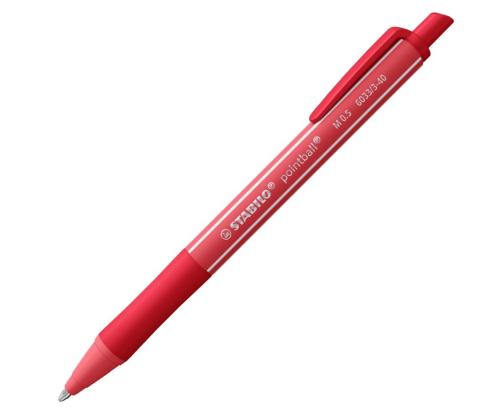 STABILO Pointball -kuulakärkikynä, punainen, 0,5 mm