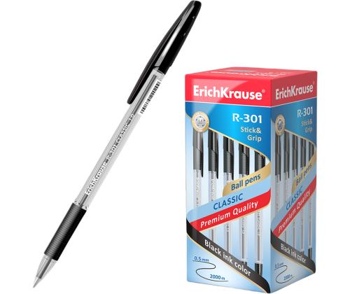 Kuulakynä R-301 Classic Erich Krause musta 1,0mm