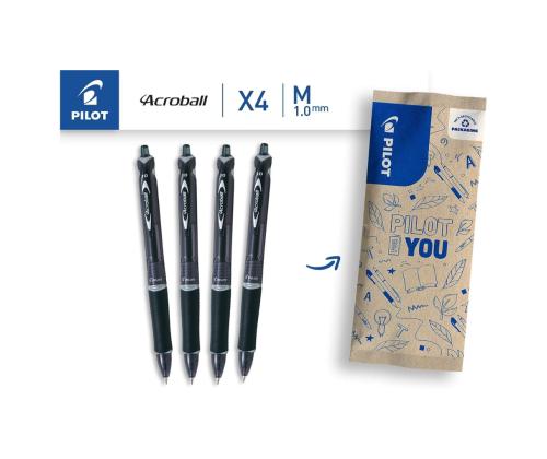 Kuulakärkikynä mekaaninen PILOT BeGreen Acroball 0,7mm musta