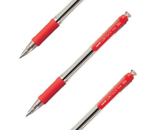 Mekaaninen kuulakärkikynä UNI-BALL Laknock Fine SN-101 0,7mm punainen arkisto pysyvä