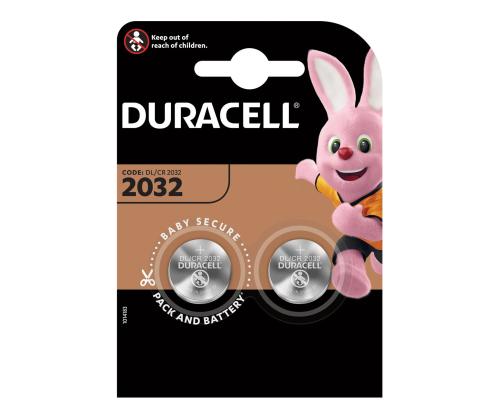 Paristot CR2032 DURACELL 3V 2 kpl