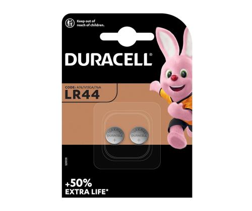 Paristot LR44 DURACELL 2kpl (tabletti)