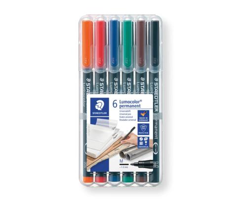 Piirtoheitinkynä Staedtler Lumocolor 317 M 6v