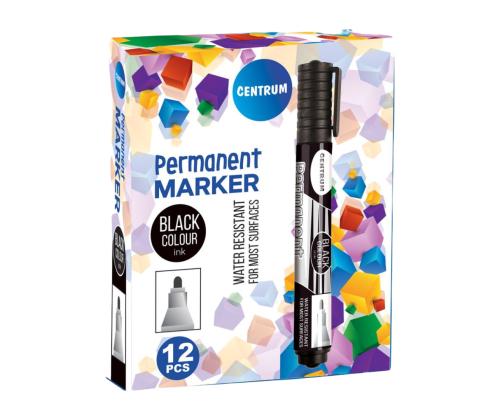 Permanentne marker CENTRUM 1-5mm koonilise otsaga must
