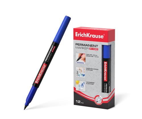 Pysyvä tussi ERICH KRAUSE P-100 0,5-2,0 mm sininen