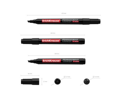 Pysyvä tussi ERICH KRAUSE P-300 0,5-4,6mm mustalla leikatulla kärjellä