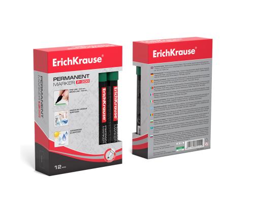 Pysyvä tussi ERICH KRAUSE P-300 0,5-4,6mm leikattu kärki vihreä