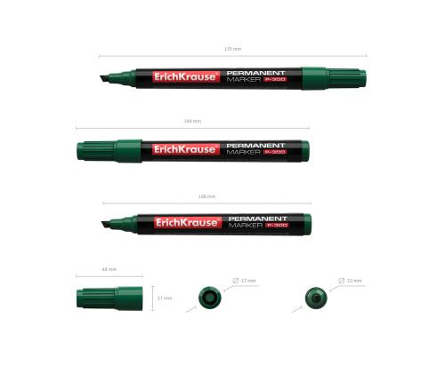 Pysyvä tussi ERICH KRAUSE P-300 0,5-4,6mm leikattu kärki vihreä