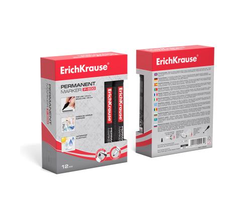 Pysyvä tussi ERICH KRAUSE P-500 taskupidikkeellä, leikkaus, 0,5-4,6 mm musta