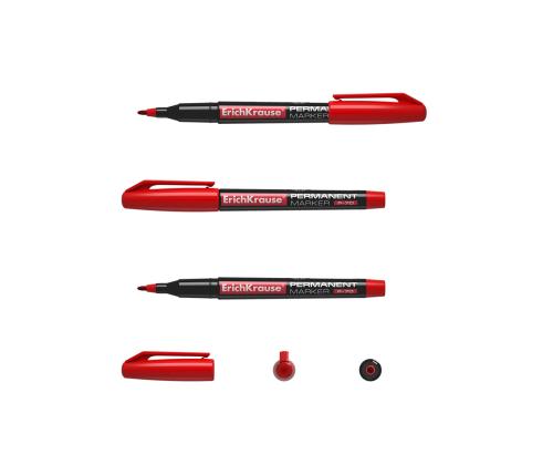 Pysyvä tussi ERICH KRAUSE P-70 (M) 1.0mm punainen kartiomaisella kärjellä