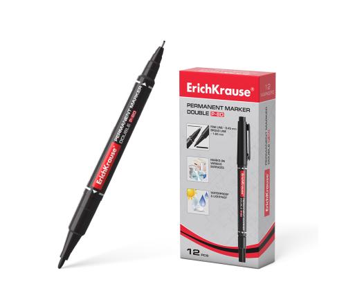 Permanentne marker ERICH KRAUSE P-80 kahe otsaga 0,5/2,0mm must