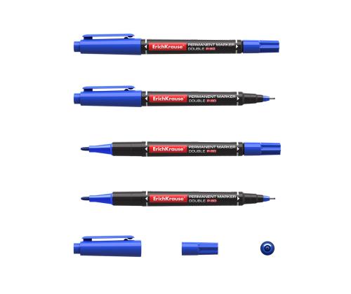 Permanentne marker ERICH KRAUSE P-80 kahe otsaga 0,5/2,0mm sinine