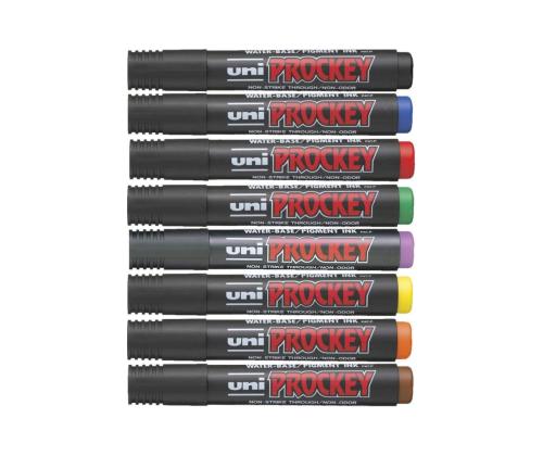 Pysyvä tussi kartiomaisella kärjellä UNI-BALL Prockey PM122 sininen