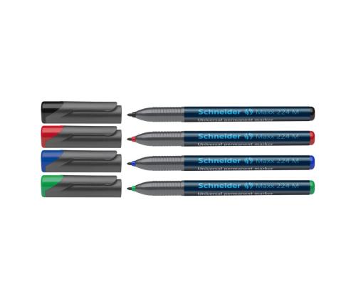 Pysyvä tussi OHP SCHNEIDER Maxx 224 M 1mm punainen