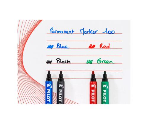 Pysyvä tussi PILOT 100 kartiomaisella kärjellä 1mm sininen