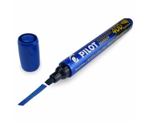 Pysyvä tussi PILOT 400, leikattu pää 4mm sininen