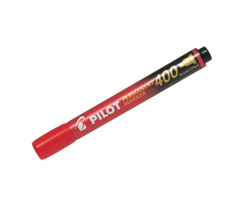 Pysyvä merkki PILOT 400 leikatulla päädyllä 4mm punainen