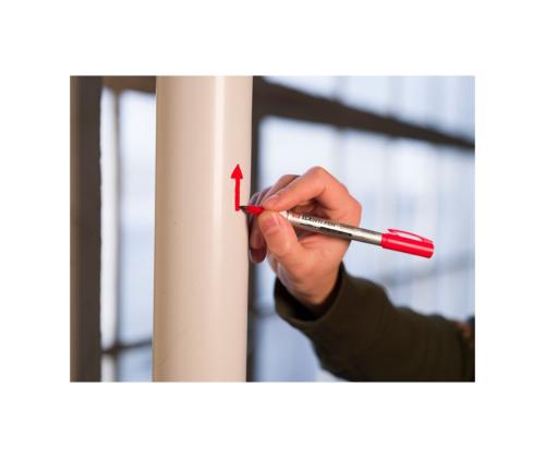 Pysyvä tussi SAKURA Identi-Pen kahdella päällä 0,4/1,0 mm punainen