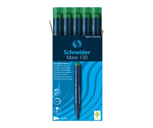 Permanentne marker SCHNEIDER 130 koonilise otsaga 1-3mm roheline